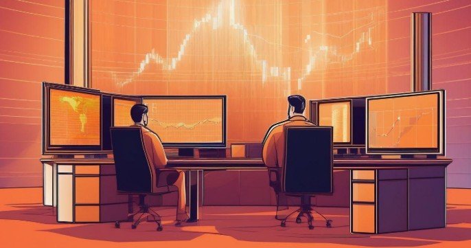 cryptocurrencies being exchanged on market